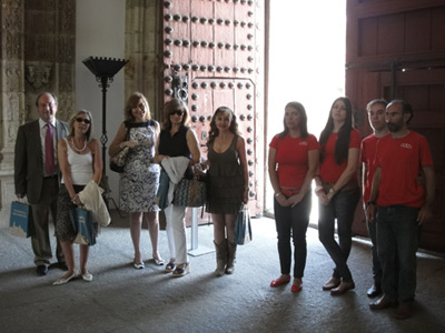 Llegada al Colegio de los Irlandeses, Palacio de Fonseca.